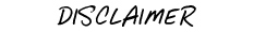 Disclaimer
